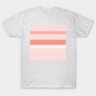 A limited assortment of Isabelline, Pale Pink, Melon (Crayola) and Peachy Pink stripes. T-Shirt